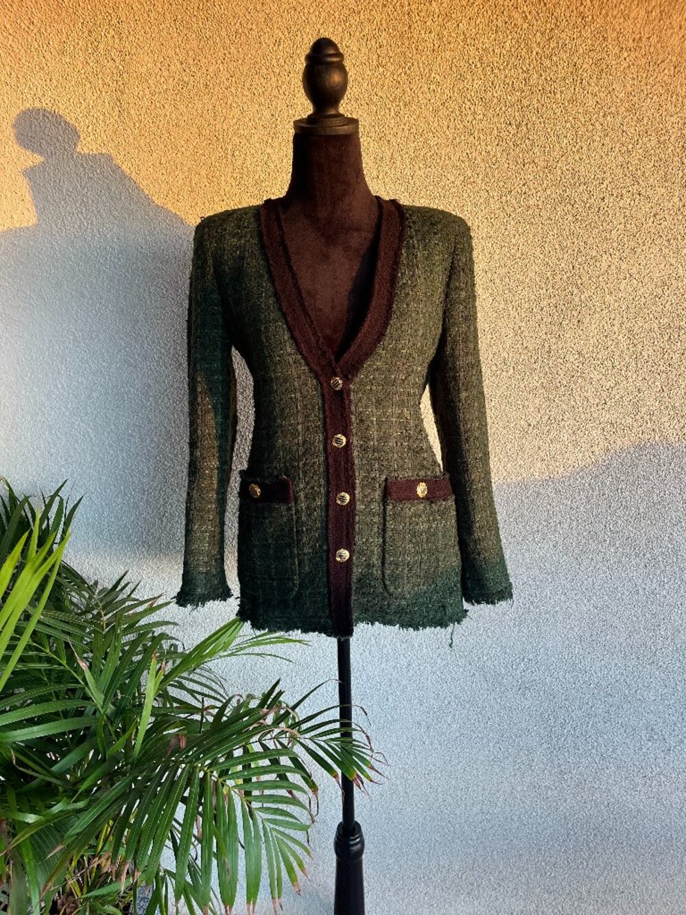 Green Tweed Blazer